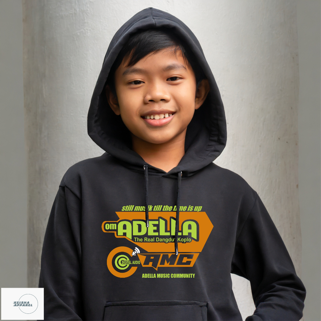 Jaket Hoodie Anak Adella AMC Cumi Cumi Audio Premium