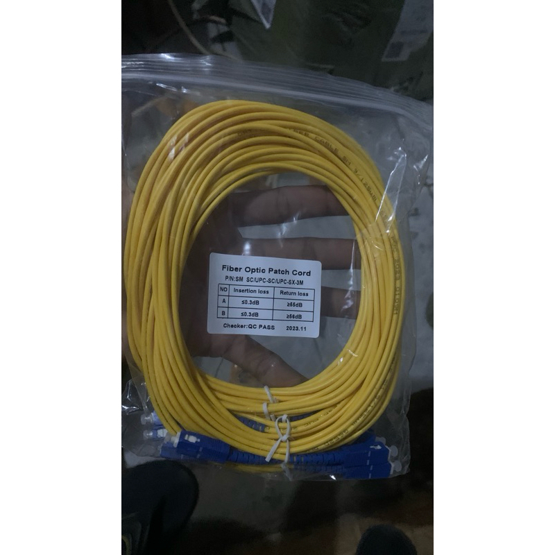 Patchcord SC UPC 3mm 3 Meter