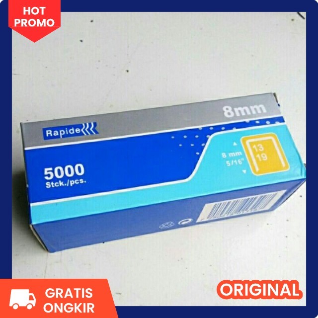 

BISA COD !!! Isi stapler 13/8 rapide staples tembak angin 5000 pcs isi staples Staples 13/8 rapide isi 5000 Pcs Staples R23 Furniture, Jok Motor, Sofa, Kayu dll