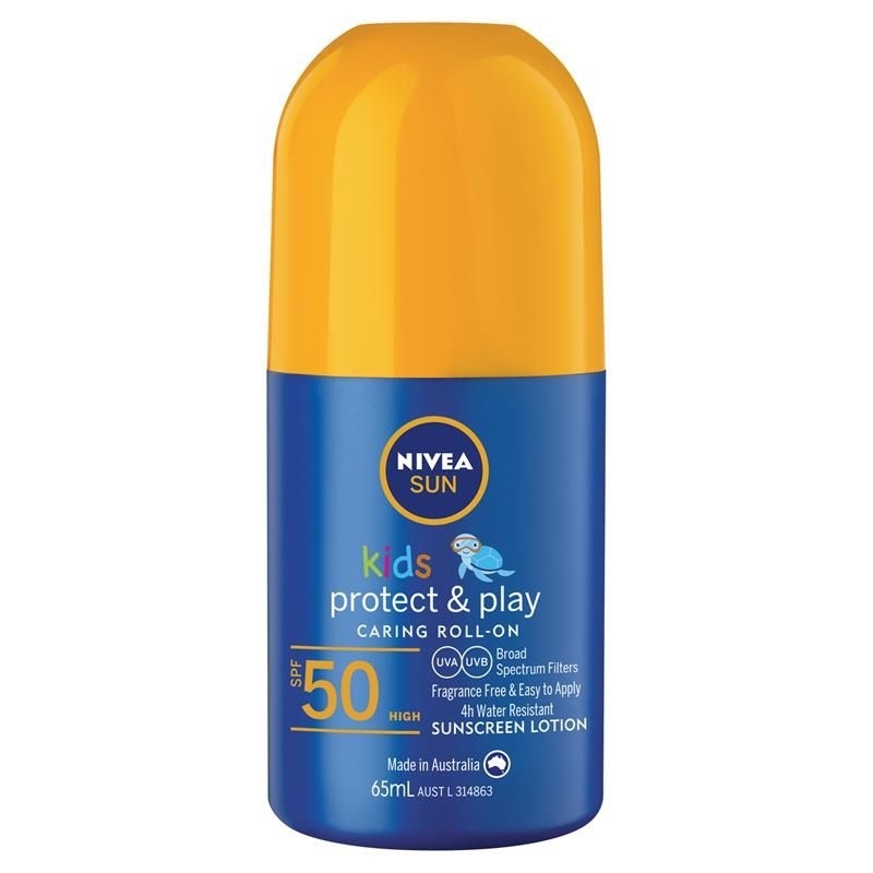 Nivea Sun Kids Protect & Play Spf 50 Sunscreen Roll On 65ml/SPF Kids/Tabir Surya Anak