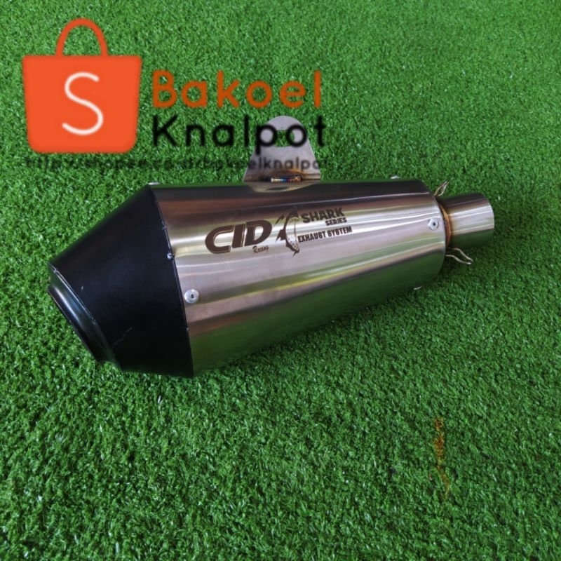 Knalpot Racing CLD SHARK inlet 38-50mm (Selincer saja) / Knalpot CLD SHARK inlet 38 Beat / Mio / Vario / Genio / Xeon / Nmax / Aerox
