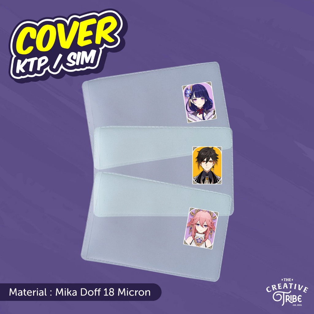 

Genshin Impact - Cover KTP / SIM Karakter Unik - Sampul Plastik Mika Pelindung Kartu Game