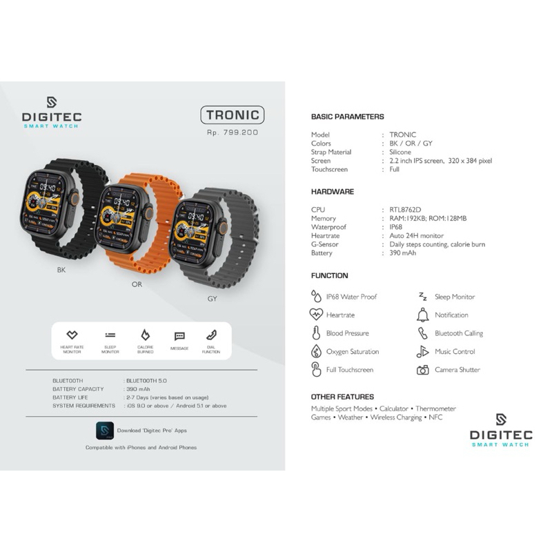 DIGITEC SMART WATCH