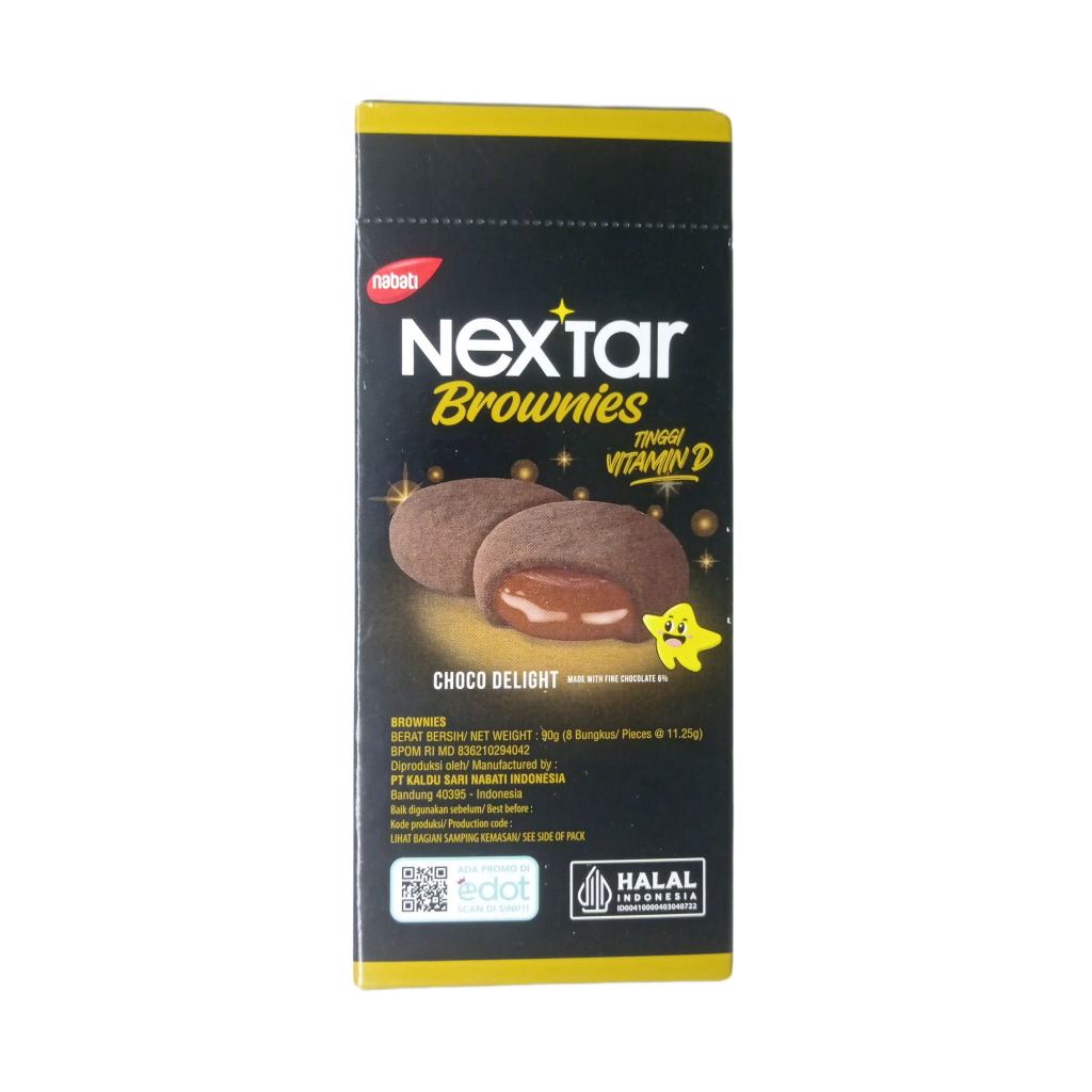 

Nastar Nabati Nextar Brownies Net Weight : 90 g