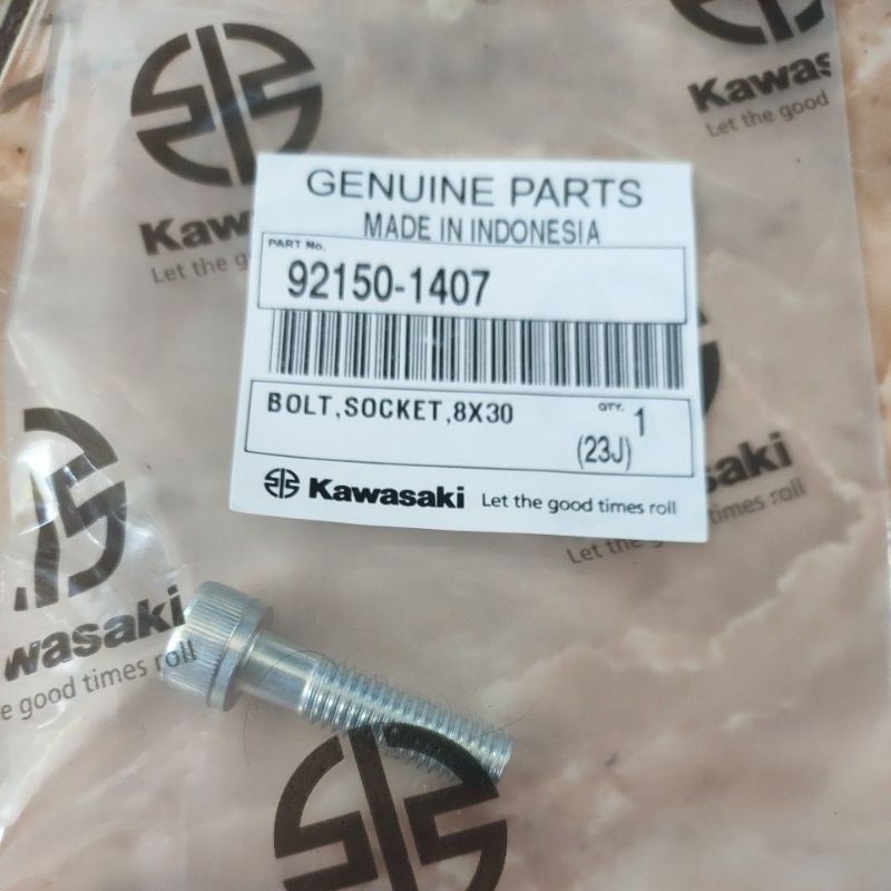 Baut T atas Penjepit T atas  Ninja 150 RR old / RR new / ZX 150  uk 8 x 30 Original kawasaki 92150-1