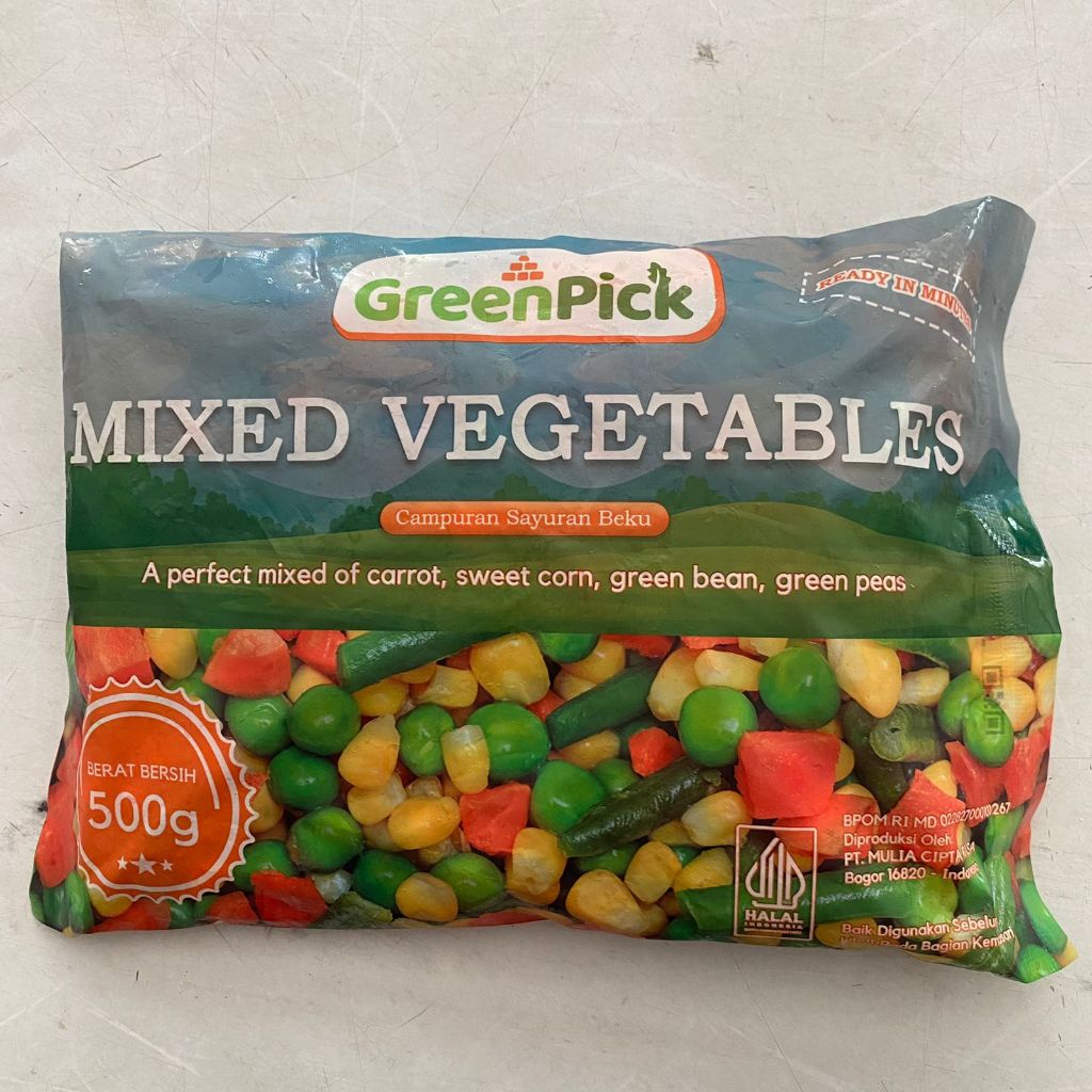 

GreenPick Mixed Vegetables 500 Gram