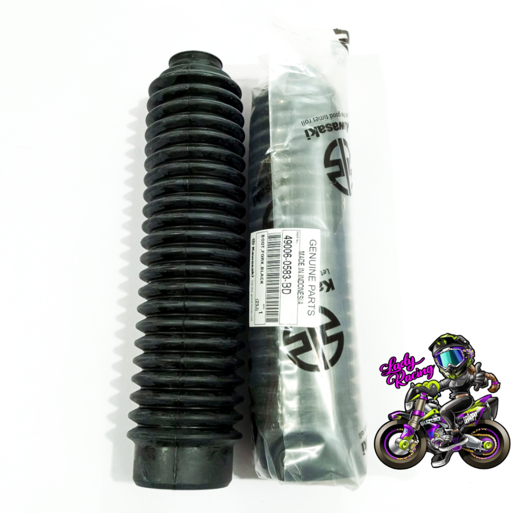 KARET PELINDUNG SHOCK DEPAN KLX 150 L KLX 140 KLX 230 KAWASAKI ORIGINAL
