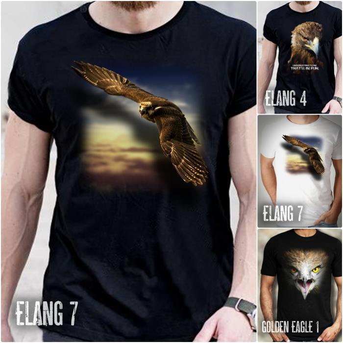 Baju Gambar ELANG Kaos Tshirt Elang Rajawali Distro Kaos Dewasa dan Anak Premium Kaos Elang Terbang