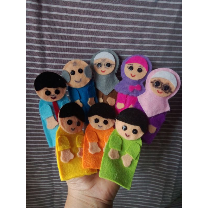 boneka jari  puppet doll boneka jari muslim boneka tangan