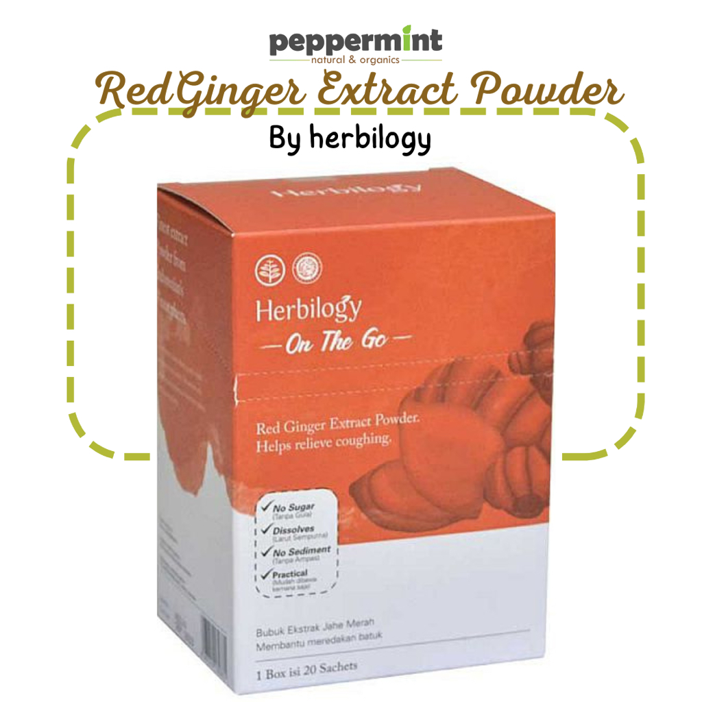 

Herbilogy On The Go Red Ginger Extract Powder Isi 20 Sachet