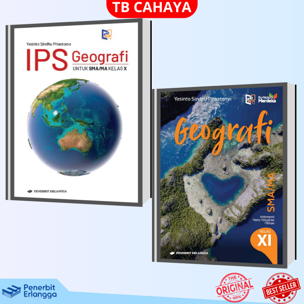BUKU IPS GEOGRAFI SMA KELAS X XI 10 11 12 KURIKULUM MERDEKA ERLANGGA REVISI 2013 BEST SELLER TERBARU