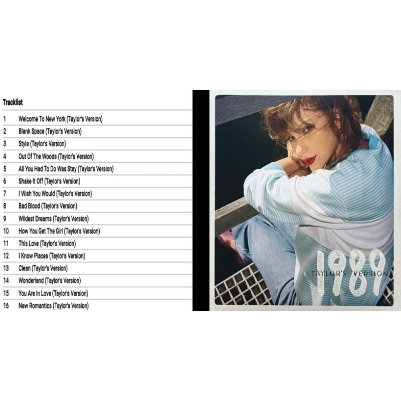 taylor swift 1989 cd album taylor's version