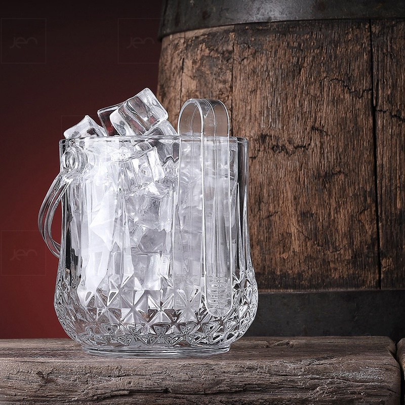 Keranjang Es Batu Ember Minuman Serbaguna Glass Ice Bucket 1L