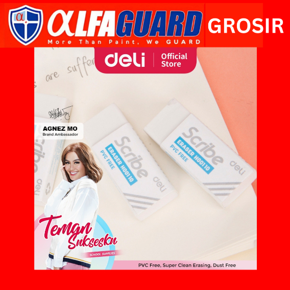 

Deli Eraser / Penghapus Pensil Putih Bebas PVC Bebas Debu Tidak Beracun 1 pcs EH00110