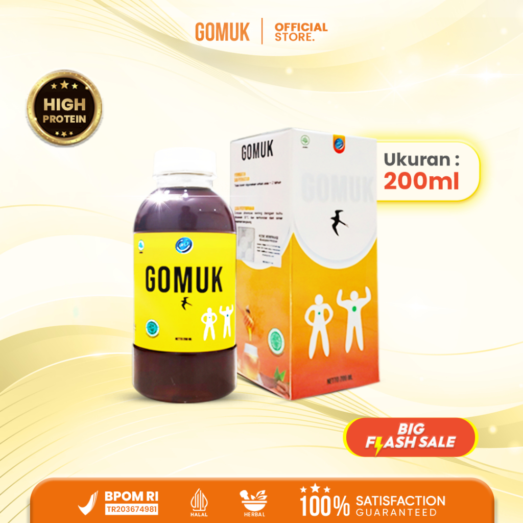 GOMUK MADU PENGGEMUK 200 ML / 100% ORIGINAL/NAIK 5-10 KG/ PENGGEMUK HERBAL