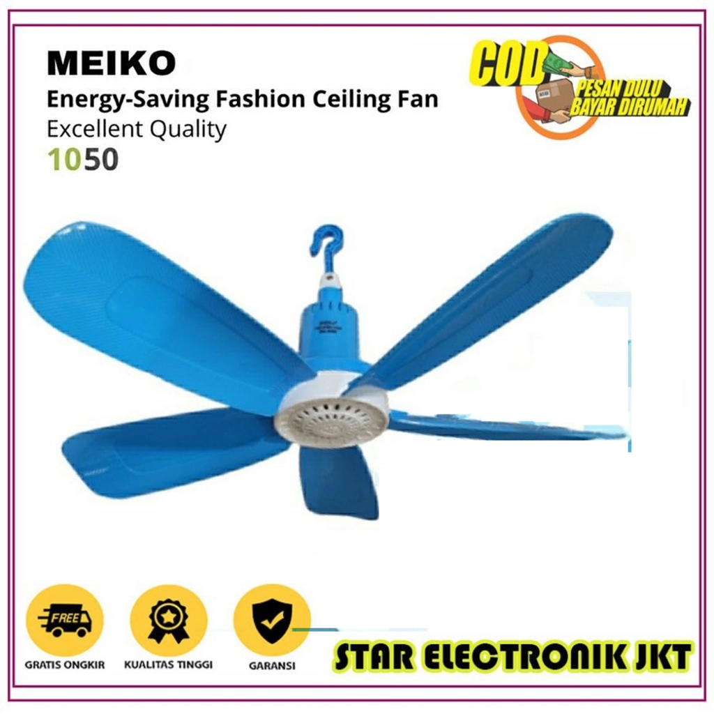 Kipas Angin Gantung Meiko MK-1050 Ceiling Fan Baling 5