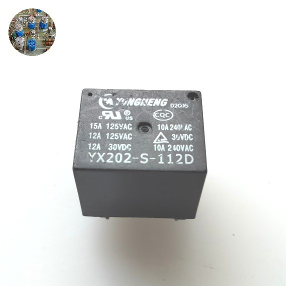 RELAY YONGNENG YX202-S-112D Relay SPDT coil 12V DC Contact 10A 240V AC
