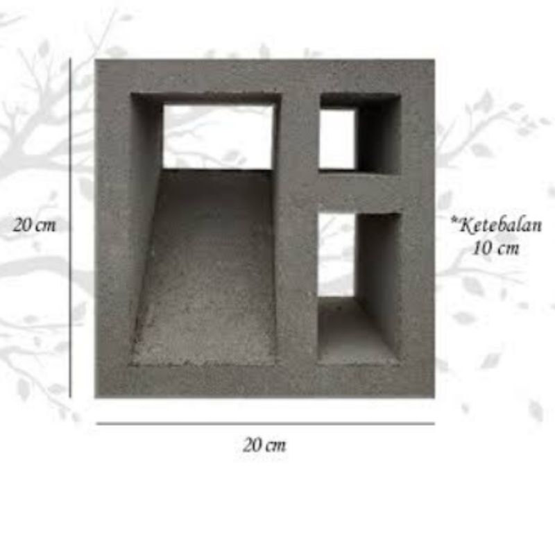 Roster beton minimalis murah, roster motif, roster lubang angin, roster beton warna abu