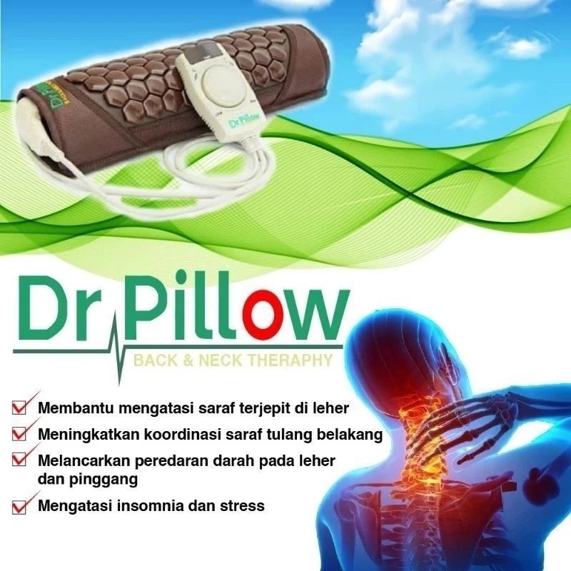 BIG PROMO !! DR PILLOW Bantal Kesehatan dgn batu Tourmaline dijamin RESMI dan ORIGINAL 100%
