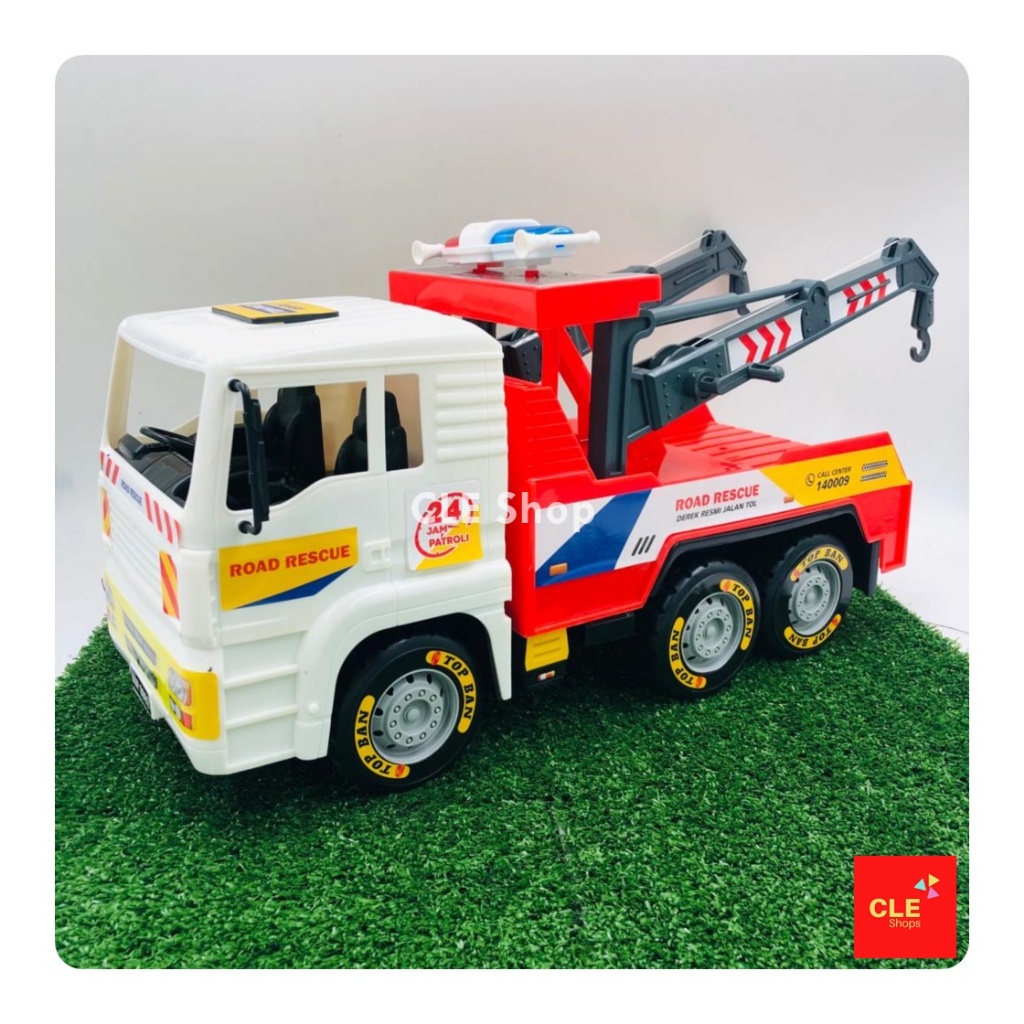 Mainan Mobil Truk Derek Besar / Mainan Mobil Derek