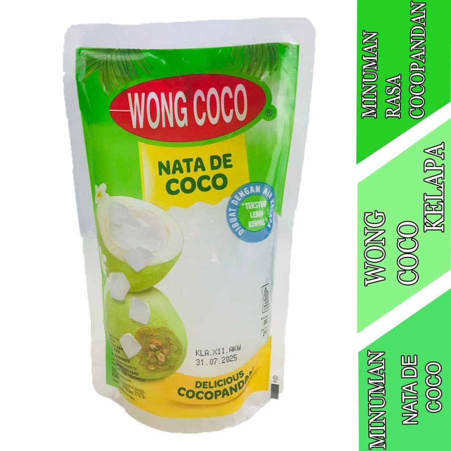 

Minuman Rasa Cocopandan - Wong Coco - Nata De Coco - 360g