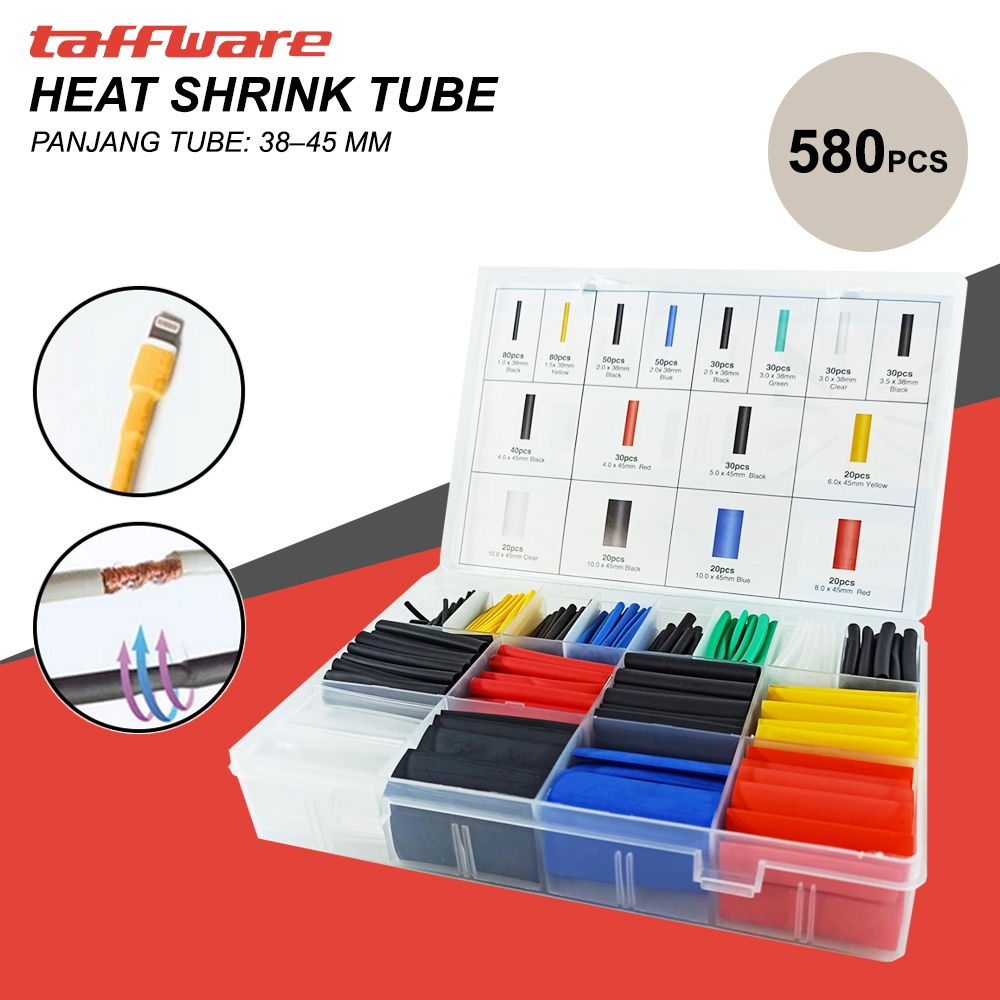Selongsong Pelapis Kabel / Pelindung Kabel / 328 580pcs/Set Kabel Bakar Heat Shrink Bahan Polyolefin