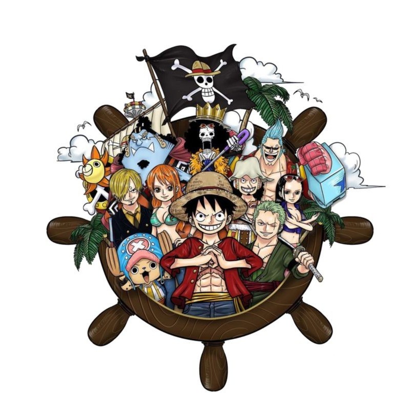 ​Sablon DTF One Piece Luffy Kaos Satuan Stiker Baju Setrika Siap Pakai A3