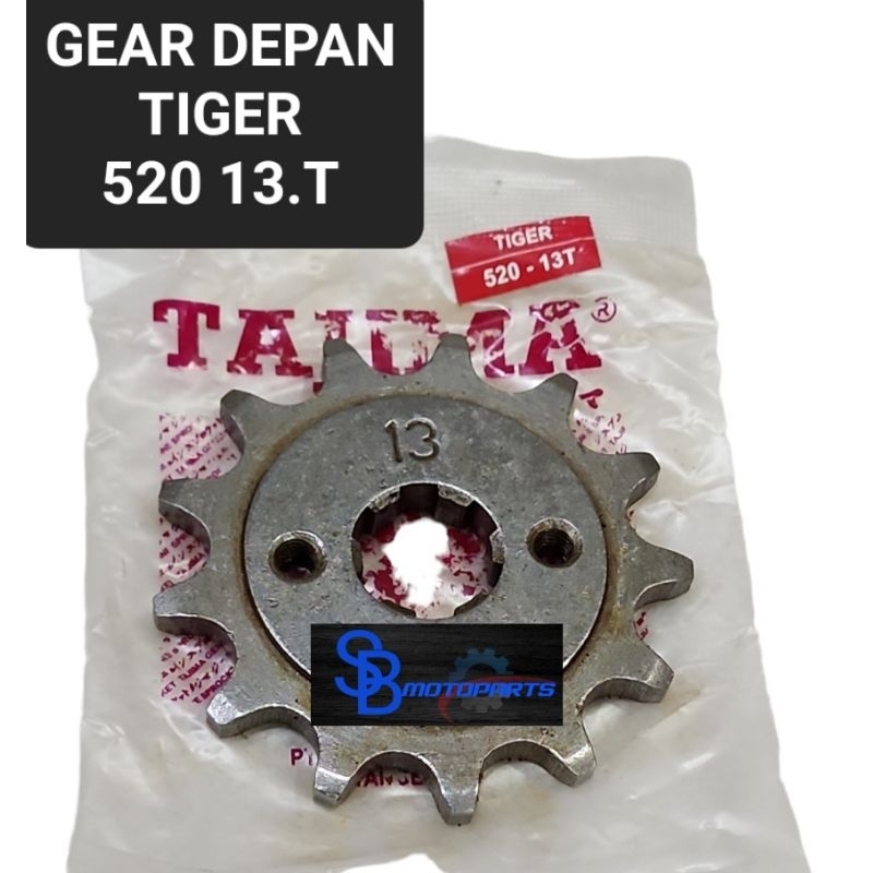 GEAR GIR DEPAN 520 13.T TIGER LAMA TIGER NEW REVO BEST QUALITY