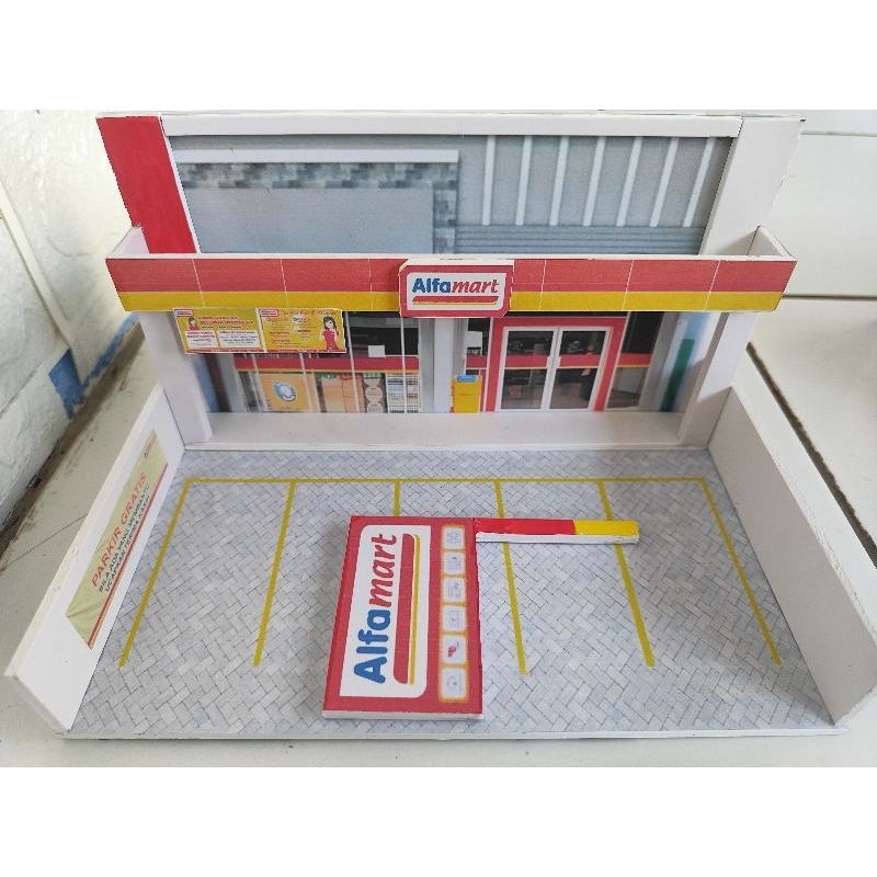 Diorama skala 1/64 Alfamart