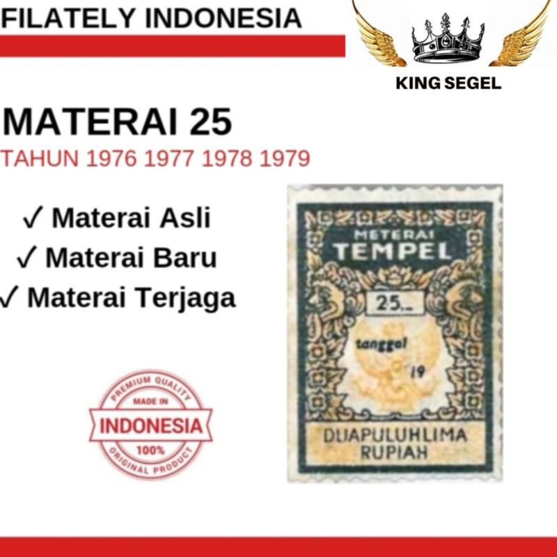 

MATERAI 25 TAHUN 1976 1977 1978 1979