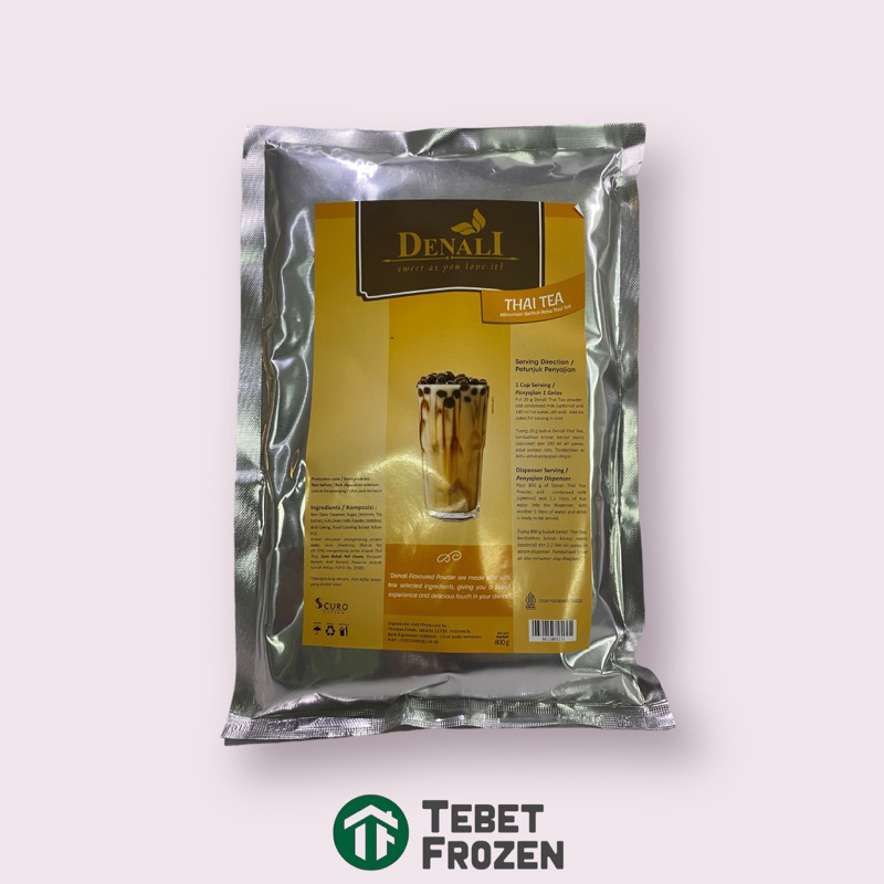 

DENALI THAI TEA POWDER 1KG - TEBET FROZEN