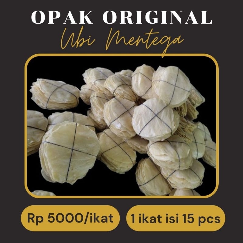 

Opak singkong 15pcs/ikat (Khas Sumatrra Utara) terbuat dari ubi mentega