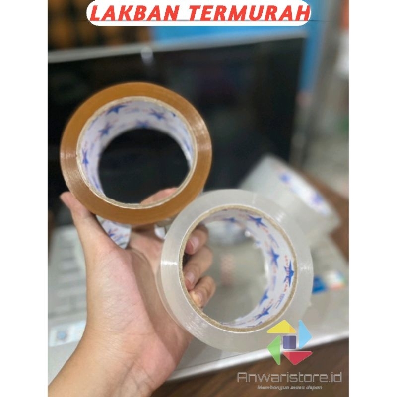 

LAKBAN SOLASI BENING / COKLAT 90YARD REKAT KUAT TERMURAH Lakban Bening SEVEN