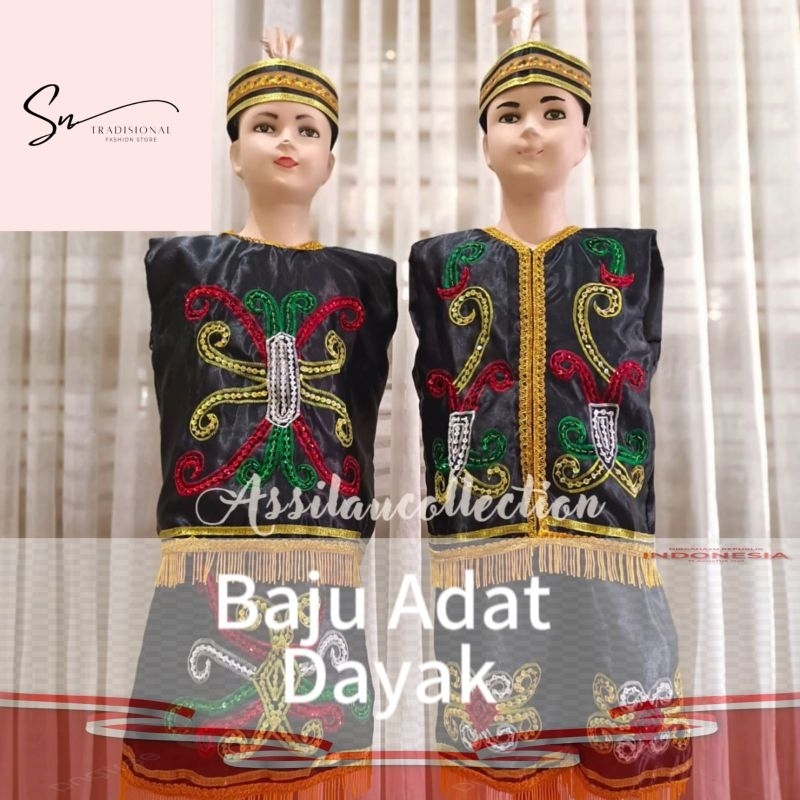 Kalimantan Timur/ baju Dayak anak satuan (cewek/cowok)