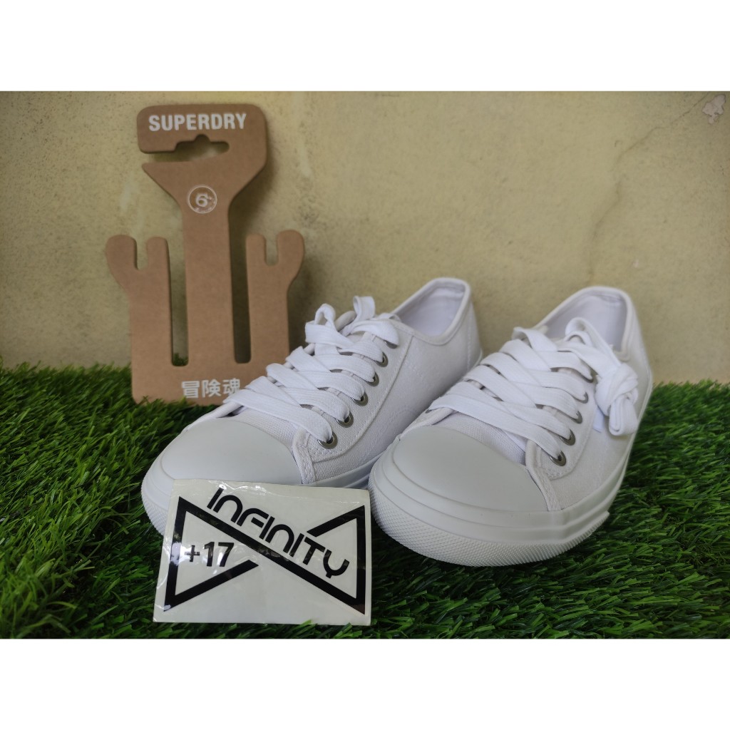 Superdry Pro Classic Sneakers White Original and Vintage - Sepatu Sneakers Superdry Wanita - 100% Or
