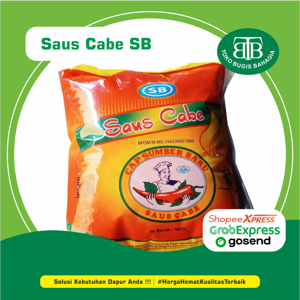 

Saus Cabe Sumber Baru SB Kemasan Sachet, Murah Makassar