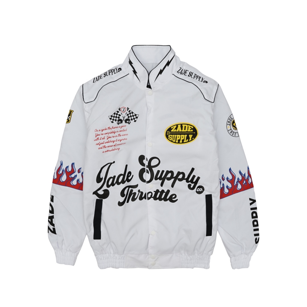 Salvio Hexia Nascar Jacket White Devil Zade