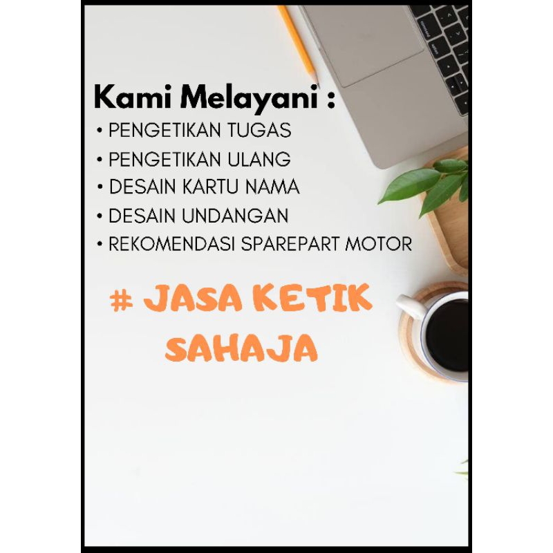 JASA KETIK Ms WORD & Ms EXCEL