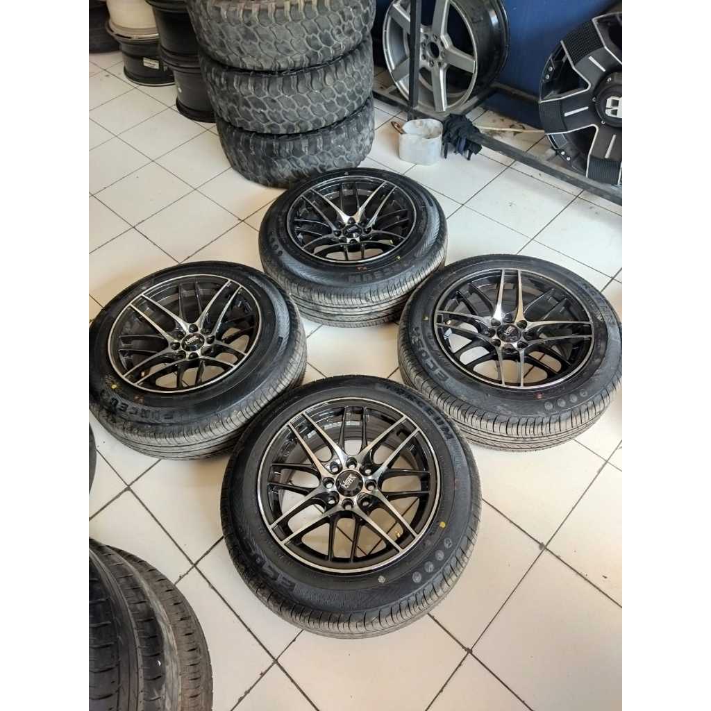 velg mobil second HSR KOLI ring 15 lubang 4x100/114,3 untuk jazz yaris vios