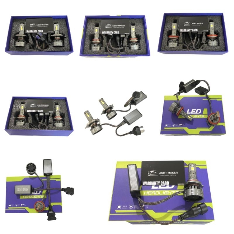 Lampu Utama Led Mobil Foglamp Led Mobil H4 H8 H9 H11 H16 HB3 HB4 55 Watt Bergaransi