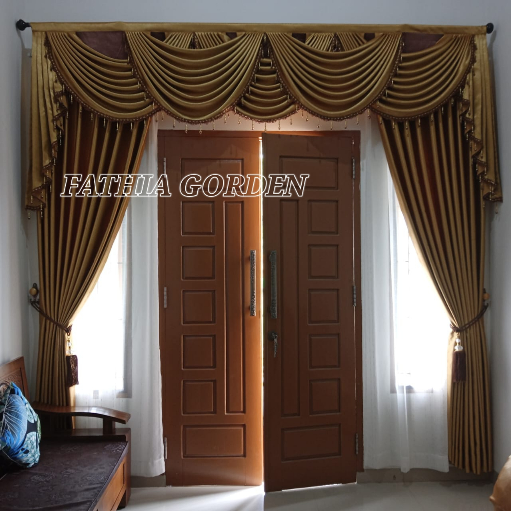 Gorden Pintu Kupu tarung, Gorden Pintu Kipas, Model Gelombang