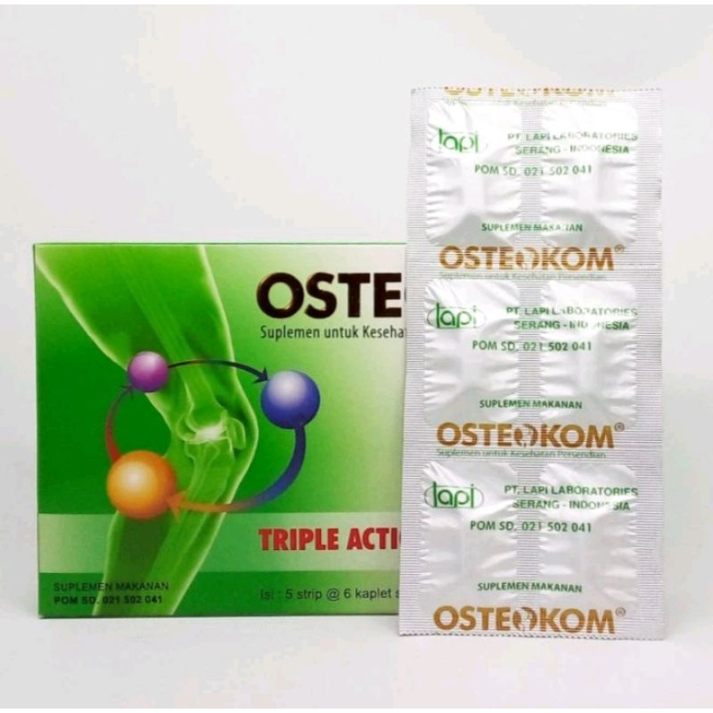 PROMO GCM OSTEOKOM PER STRIP ISI 6 KAPLET MEMBANTU MENGOBATI NYERI SENDI