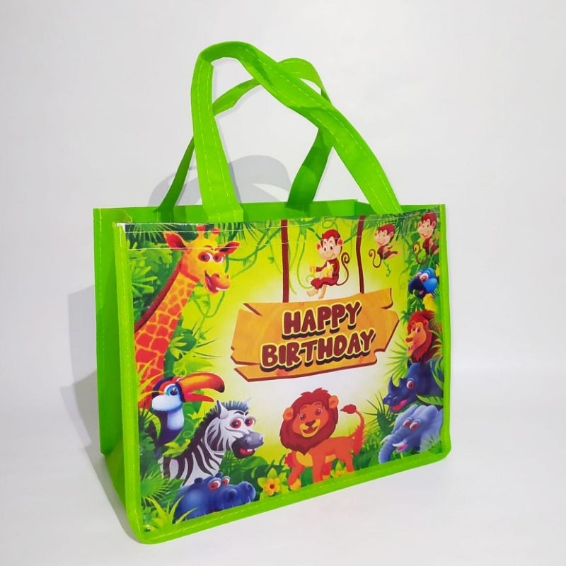 

Tas Souvenir Ulang Tahun Anak READY STOK SIAP KIRIM Masuk Box KFC Motif Animal
