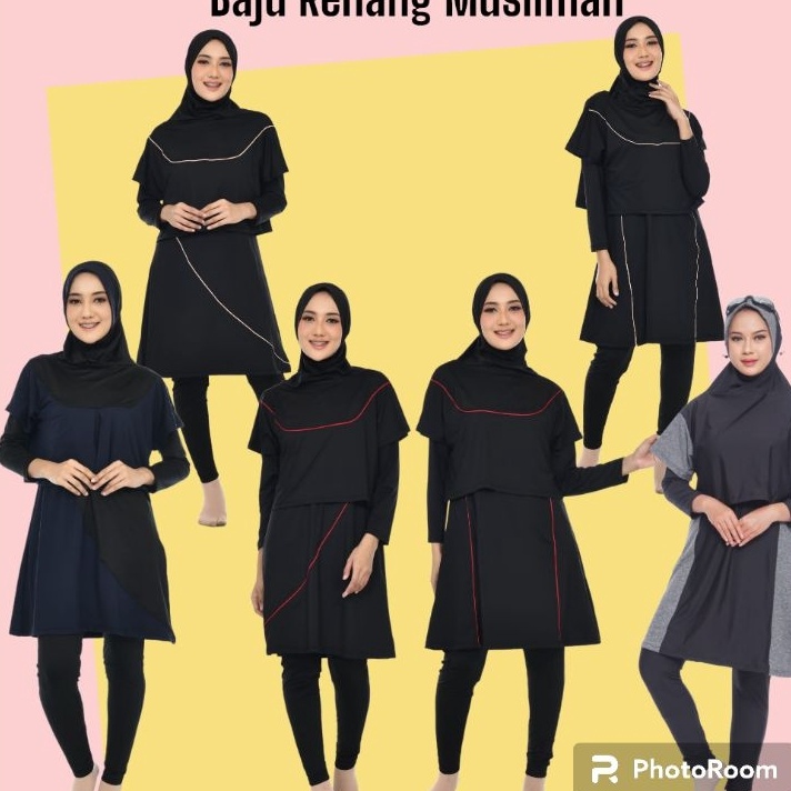 Restock Baju Renang Muslimah Dewasa jumbo Baju Renang jumbo syari baju renang perempuan baju renang wanita big size renang hijab bolero