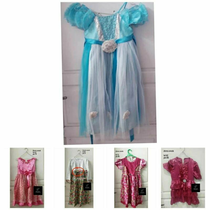 Sale / diskon / obral / gaun anak preloved / gaun cinderella / gaun bekas anak