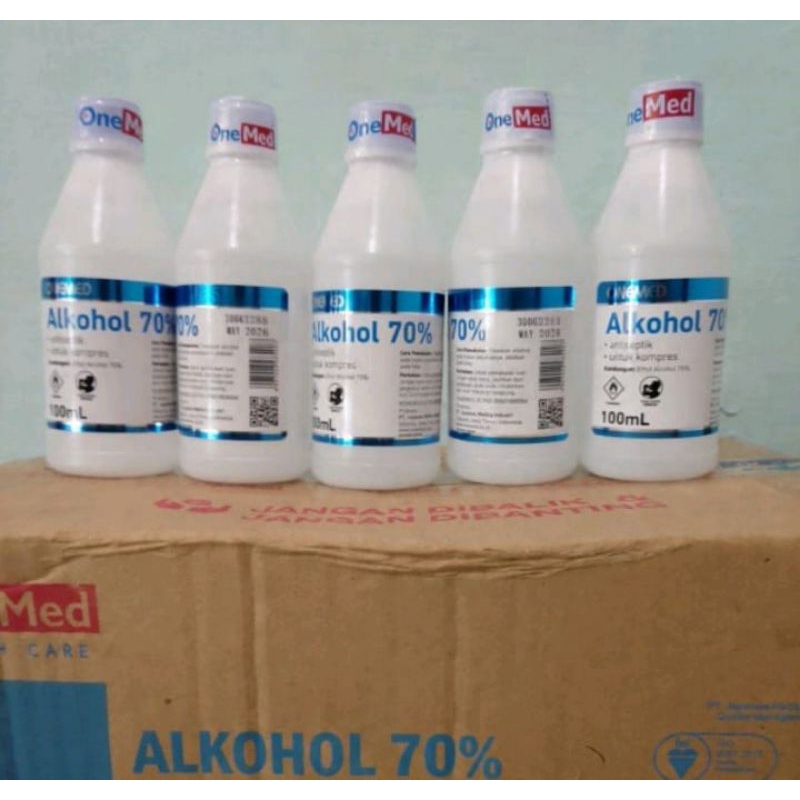 (ONEMED) ALKOHOL 70% 100 mL (Antiseptik Untuk Kompres Luka-luka)