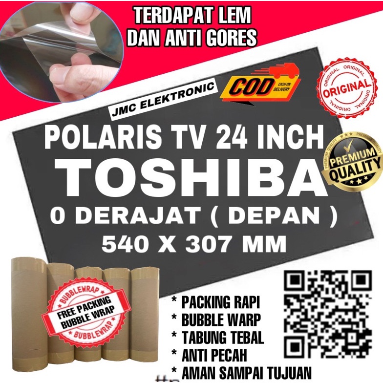 Big Sale Polarizer Tv Lcd Toshiba 24 Inch  derajat Polaris Luar Lcd 24 Inc Polariser 24in depan 54x3