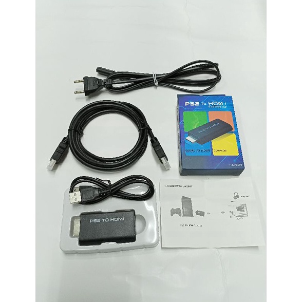 Ready stok Converter Hdmi  Ps2 To HDMI  Kabel Ps2 Paket Converter PS HDMI  Kabel Power Ps2  Kabel Hd