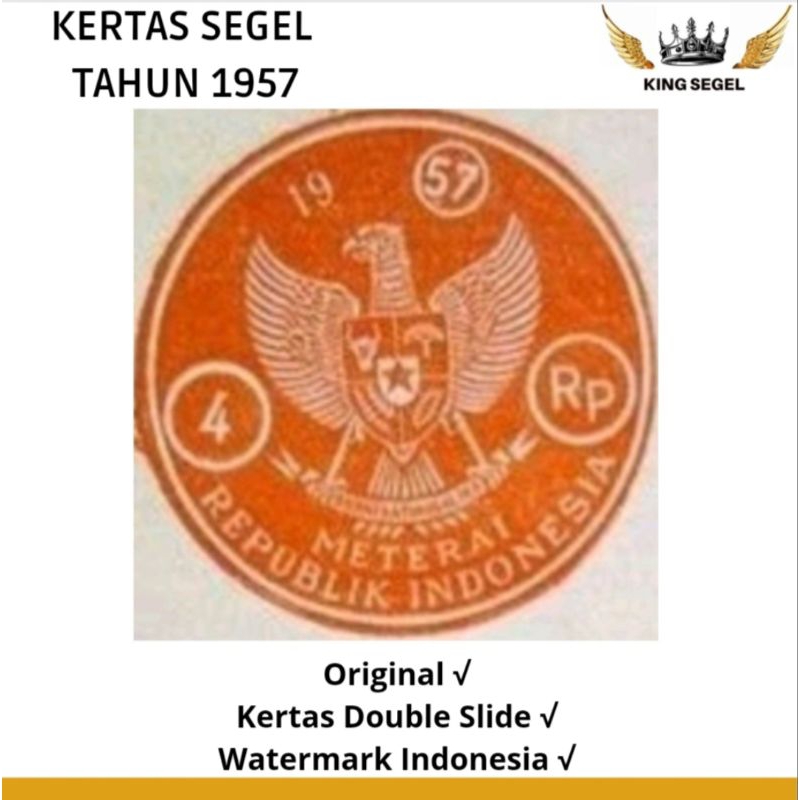 

Kertas Segek Tahun 1957 Double Asli (Beli 1 Gratis 1)