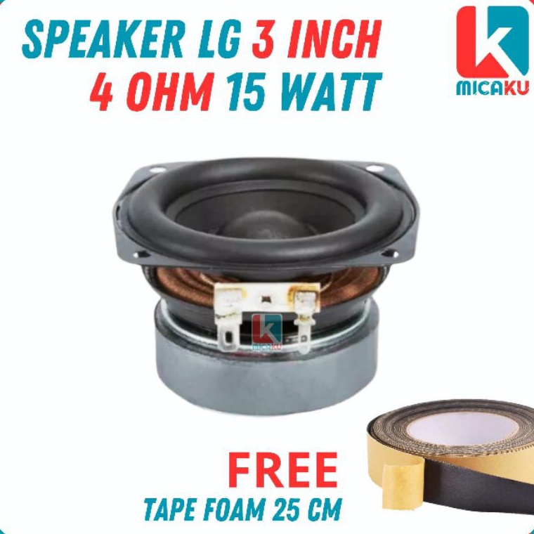 CDR Speaker LG 3 inch mini subwoofer high power low bass  Terlaku
